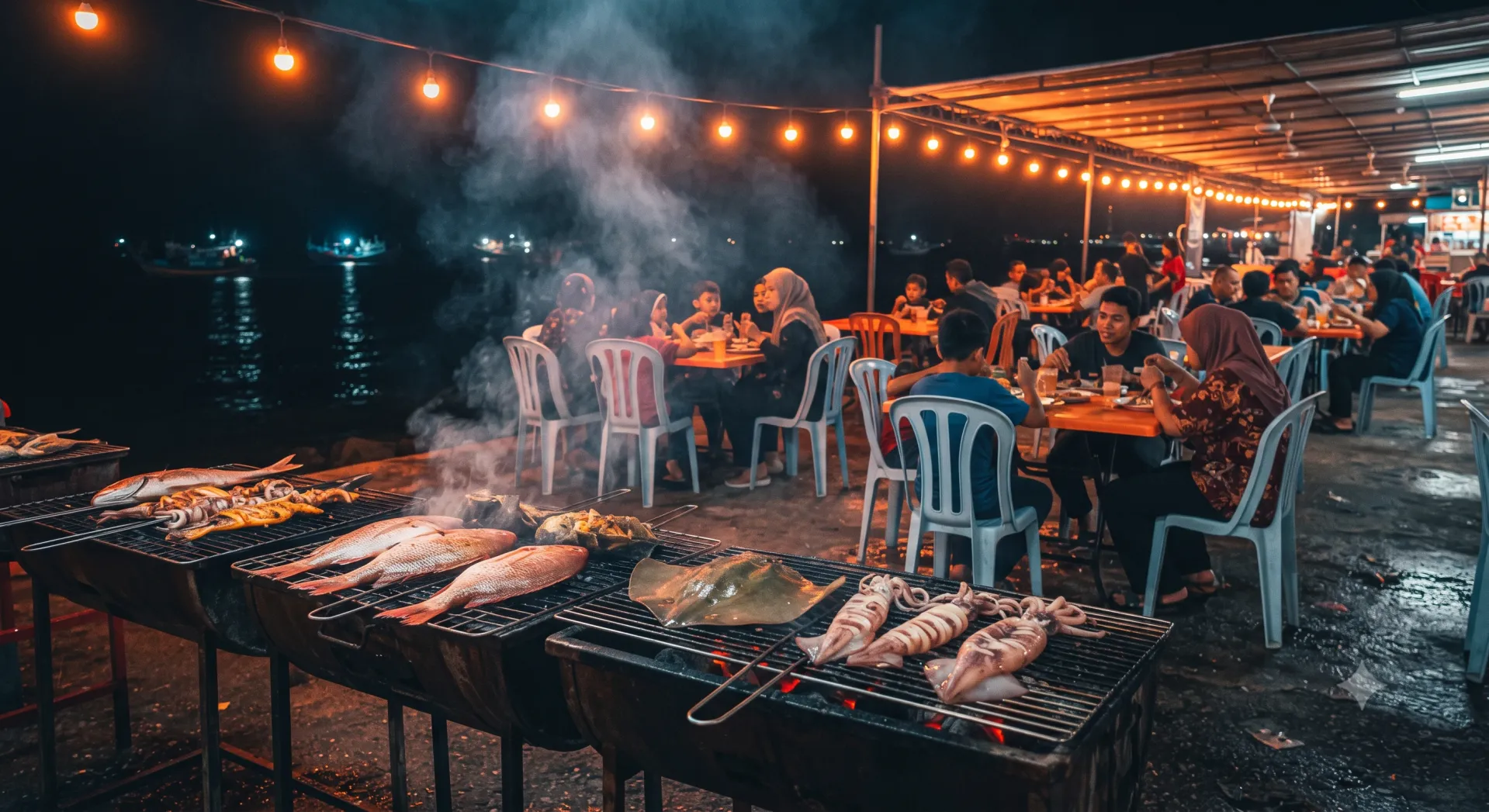 4 Makan Malam Port Terbaik sekitar Mukmin Homestay Melaka